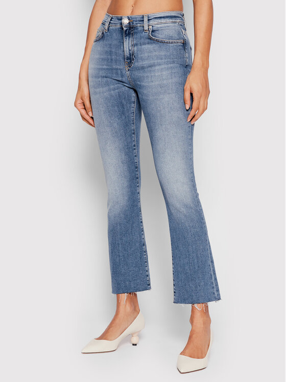 Pinko Jeans hlače Brenda 1J10VT Y78M Modra Regular Fit
