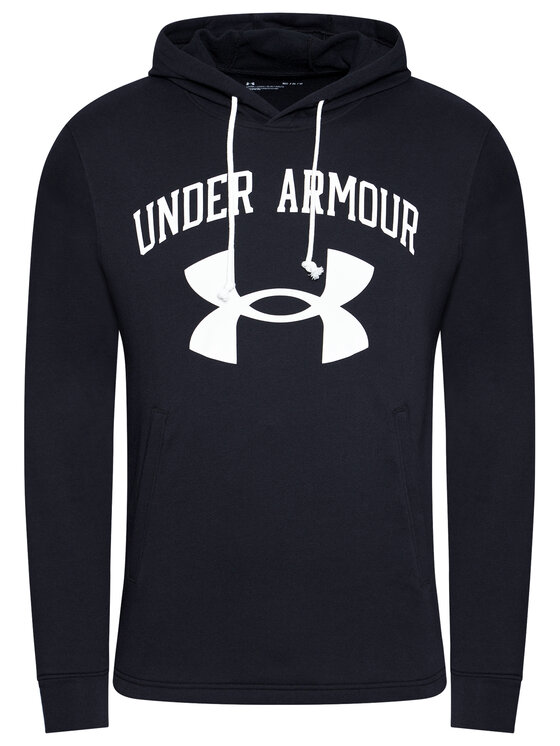 Under Armour Under Armour Bluza Rival Terry Big Logo 1361559 Czarny Loose Fit
