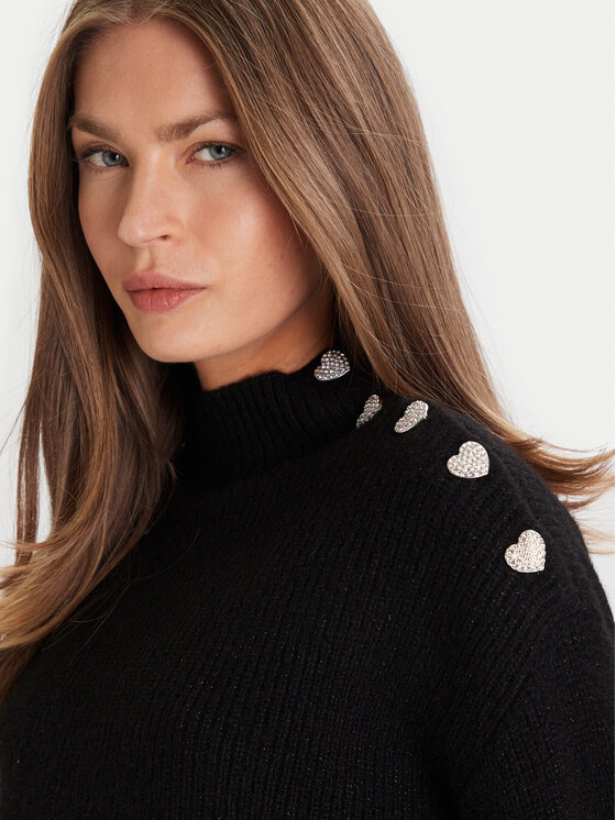Morgan Morgan Rollkragenpullover 232-MSTORI Schwarz Regular Fit