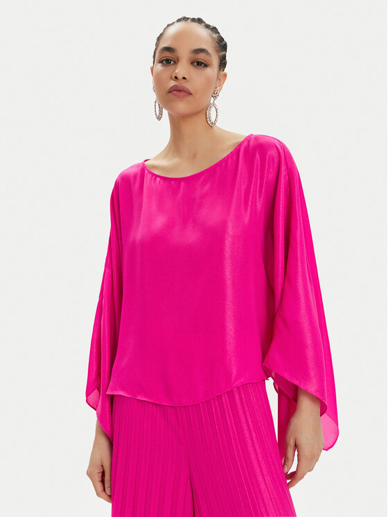 LOLA CASADEMUNT Bluză MS2415016 Roz Relaxed Fit