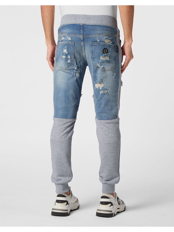 PHILIPP PLEIN PHILIPP PLEIN Jeansy 15695 Světle modrá Jegging Fit