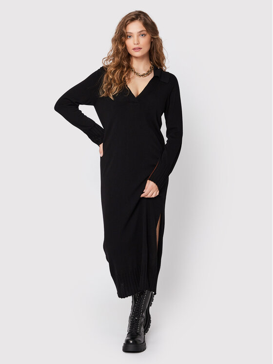 Liviana Conti Liviana Conti Strickkleid F2WA13 Schwarz Regular Fit