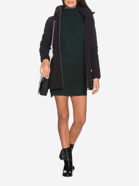 Yes Zee Yes Zee Cappotto Giubbino donna Nero Regular Fit