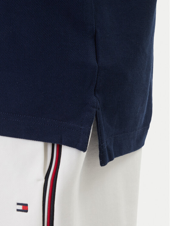 Tommy Hilfiger Tommy Hilfiger Pólóing Pique MW0MW42748 Sötétkék Regular Fit