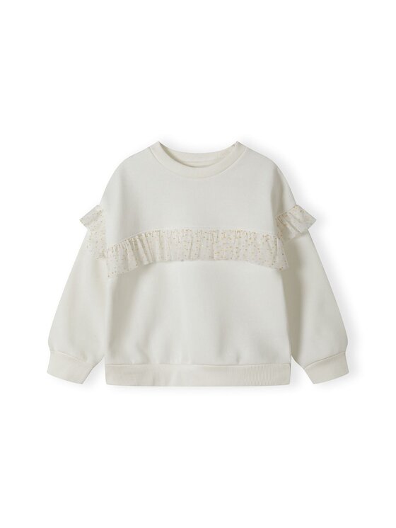 Bluza MINOTI, Rozmiar 152/158, Biały, 20fleece67