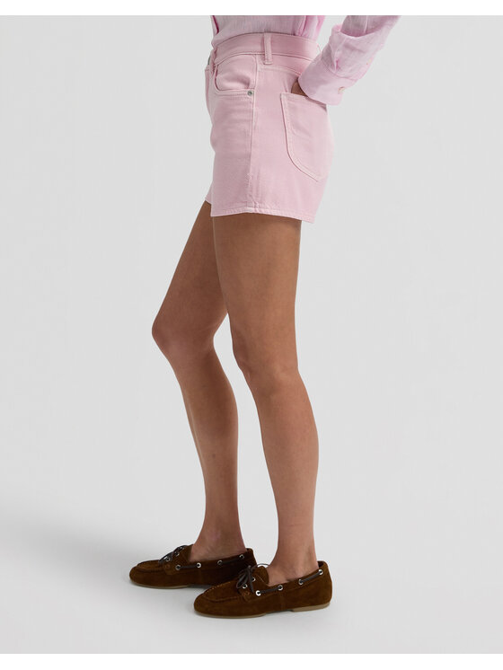 Lee Lee Szorty jeansowe CAROL SHORT Różowy Straight Leg