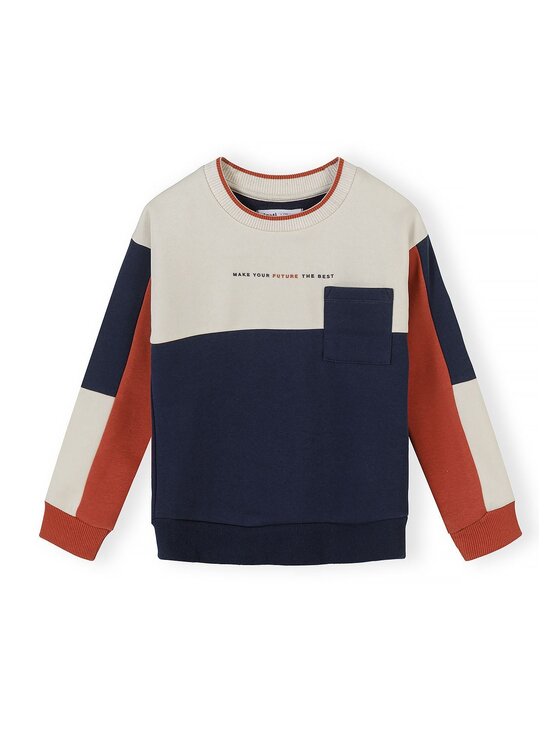 minoti minoti Komplet dresowy 33FLEECE261 Granatowy Regular Fit
