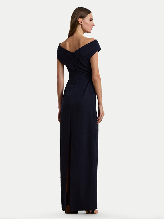 LAUREN RALPH LAUREN LAUREN RALPH LAUREN Večerní šaty 2,53936E+11 Tmavomodrá Slim Fit