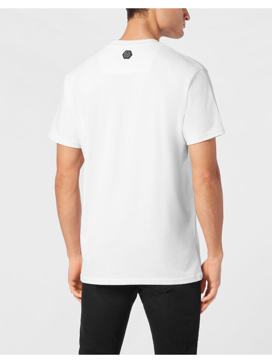 PHILIPP PLEIN PHILIPP PLEIN T-Shirt 23517 Biały Regular Fit