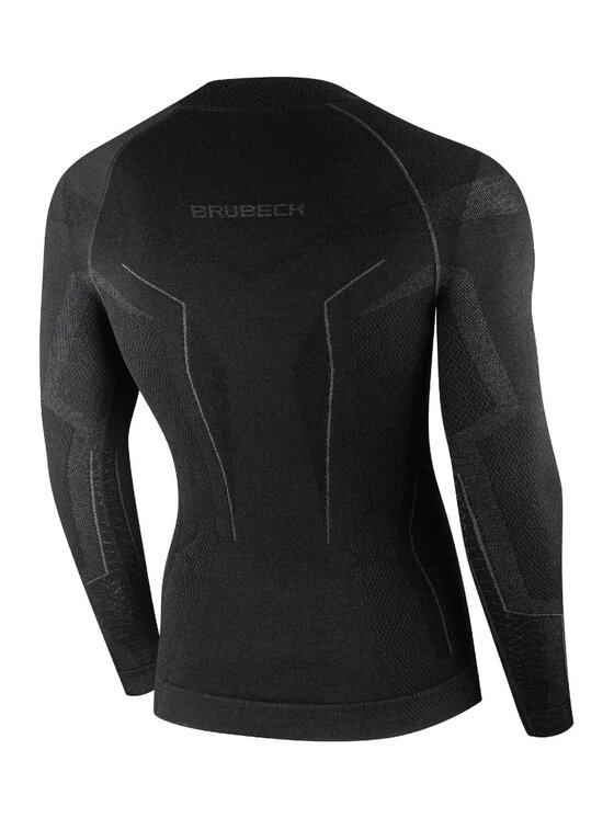 Brubeck Brubeck Bluza Extreme Merino LS1666M Czarny