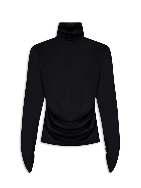 MARI PRETI MARI PRETI Bluzka LISARA Czarny Loose Fit