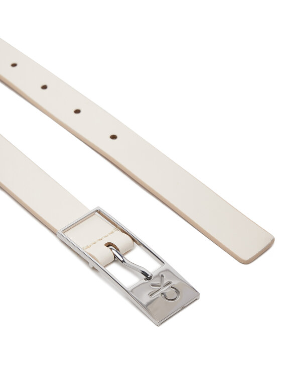 Calvin Klein Calvin Klein Жіночий ремінь Ck Cut Square Buckle 2.0 K60K613155 Білий