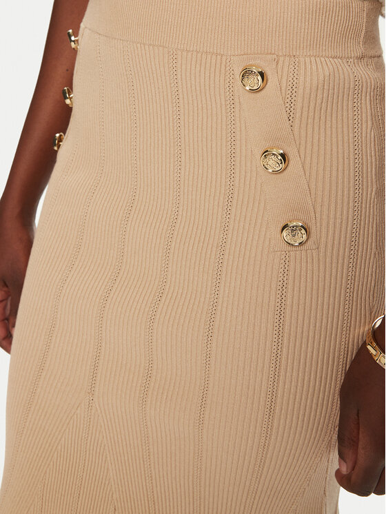 Marciano Guess Marciano Guess Midi sijonas 5RGD07 5810Z Smėlio Regular Fit