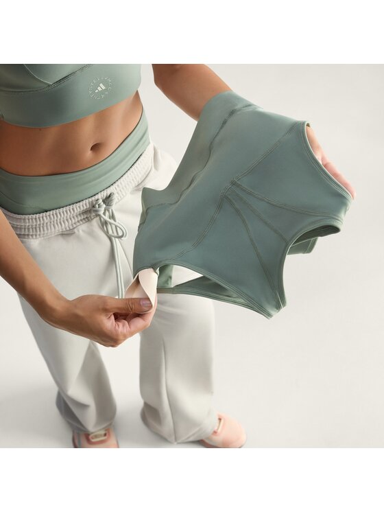 adidas by Stella McCartney adidas by Stella McCartney Biustonosz sportowy By Stella McCartney Training Crop Top Zielony