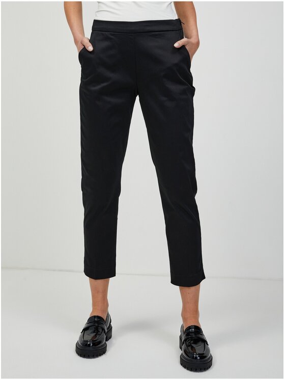Orsay Orsay Spodnie damskie 356233-660000__36 Czarny Straight Fit
