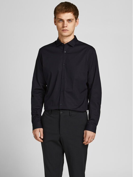 Jack & Jones Jack & Jones Cămașă 12201905 Negru Slim Fit