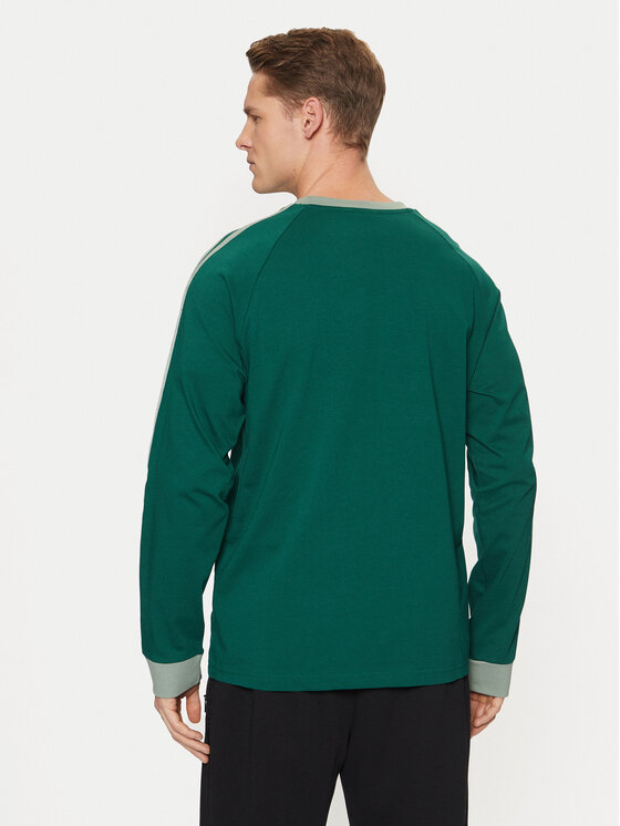 adidas adidas Тениска с дълъг ръкав adicolor Classics 3-Stripes JD0540 Зелен Slim Fit
