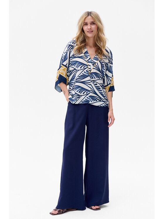 blue shadow blue shadow Bluzka Skala Niebieski Regular Fit