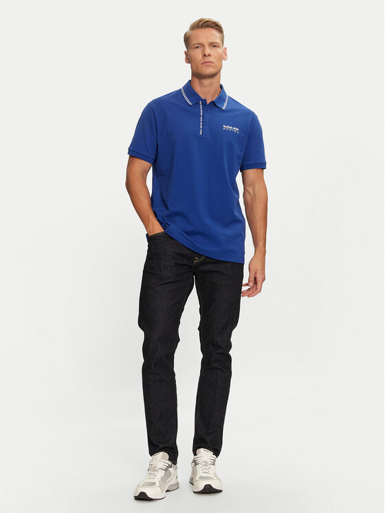 Pepe Jeans Pepe Jeans Polo Red Bull Racing RM540001 Niebieski Regular Fit