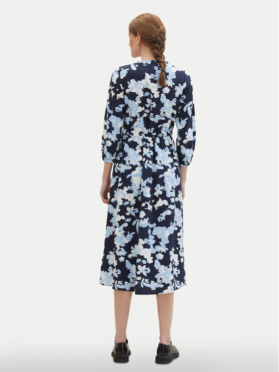 Tom Tailor Tom Tailor Košilové šaty 1040361 Modrá Regular Fit