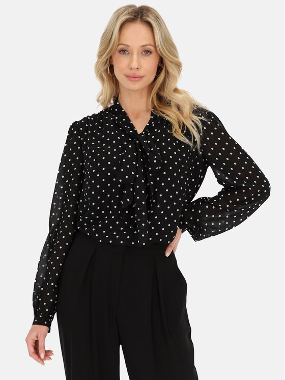 L’AF L’AF Bluzka Silva Czarny Regular Fit