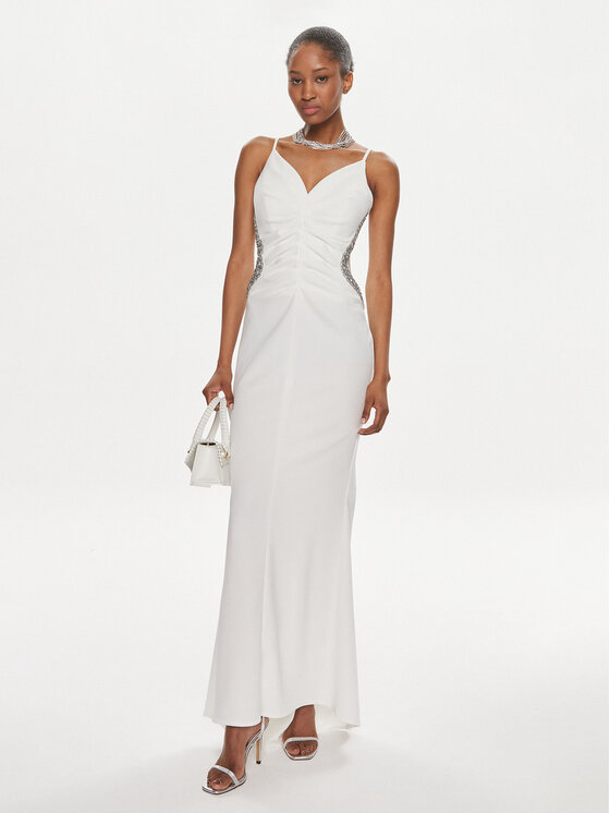 Rinascimento Rinascimento Rochie de seară CFC0117706003 Alb Regular Fit