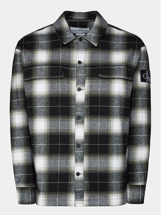 Calvin Klein Jeans Calvin Klein Jeans Košile Check Shirt J30J324611 Černá Regular Fit