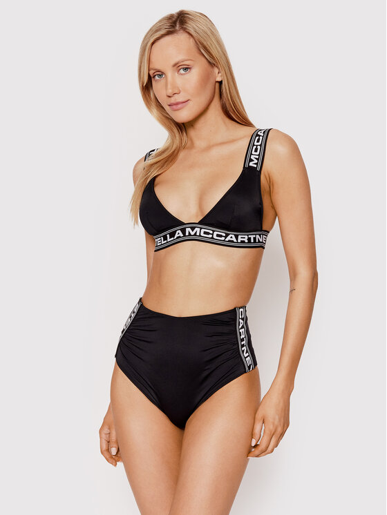 Stella McCartney Spodnji del bikini Sporty Logo S7B2C1570.00112 Črna