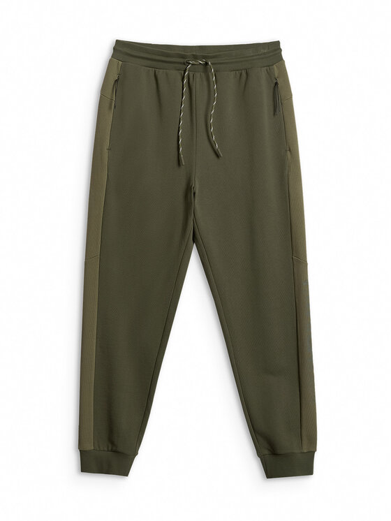 4F 4F Spodnie dresowe SPORTS CLUB Khaki Regular Fit