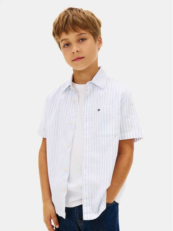 Tommy Hilfiger Tommy Hilfiger Πουκάμισο KB0KB10210 Ανοιχτό μπλε Regular Fit