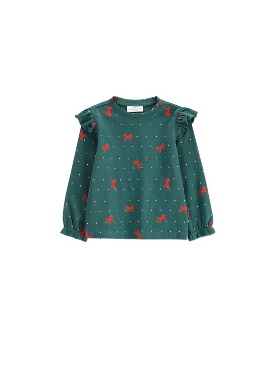 Coccodrillo Coccodrillo Longsleeve ZC6143103EBG-011 Zielony Regular Fit