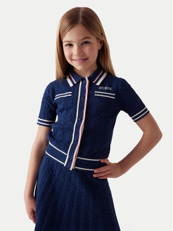 Guess Guess Kardigán J6RR16 Z4652 Sötétkék Regular Fit