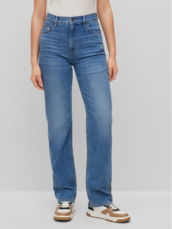 BOSS Boss Traperice Ada 50489824 Plava Straight Leg