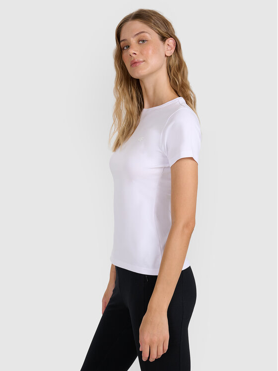 4F 4F T-Shirt NOS Biały Slim Fit