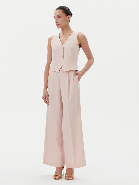 Rinascimento Rinascimento Palazzo kelnės CFC0123671003 Rožinė Regular Fit