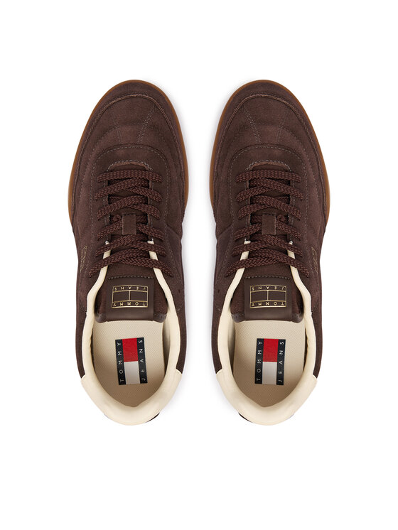 Tommy Jeans Tommy Jeans Αθλητικά Tommy Jeans Low Suede Runner EM0EM01800 Καφέ