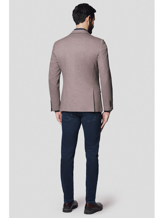 Lancerto Lancerto Marynarka Forli MA131224000015 Beżowy Slim Fit
