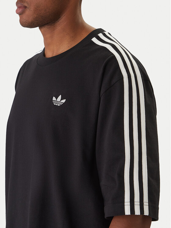 adidas adidas Tricou adicolor 3-Stripes KD4095 Negru Oversize