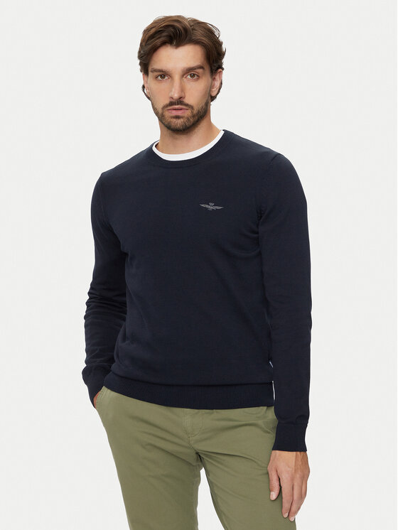 Aeronautica Militare Aeronautica Militare Maglione 242MA1502L506 Blu scuro Regular Fit
