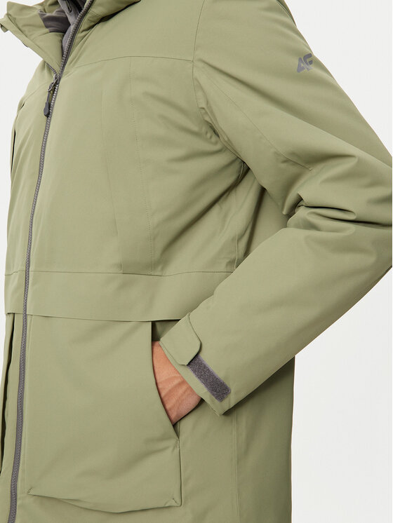 4F 4F Outdoor striukė 4FWAW24TTJAM563 Chaki Regular Fit