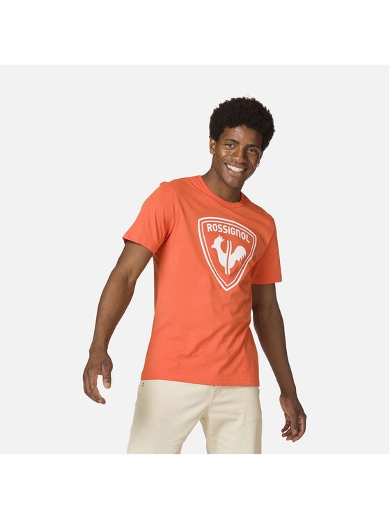 Rossignol Rossignol T-Shirt Logo Rossi Tee Pomarańczowy Regular Fit