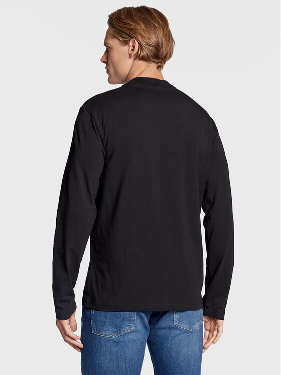 Calvin Klein Calvin Klein Marškinėliai ilgomis rankovėmis K10K110179 Juoda Regular Fit