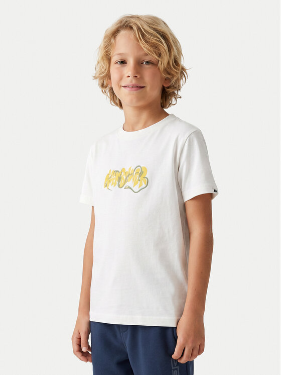 Quiksilver Tricou Ev Bloomsday EQKZT03570 Alb Regular Fit