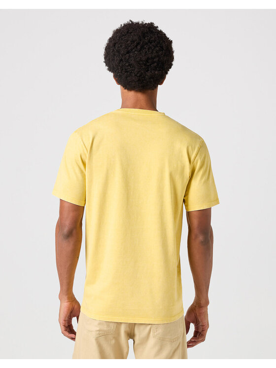 Wrangler Wrangler T-Shirt GRAPHIC TEE Żółty Regular Fit
