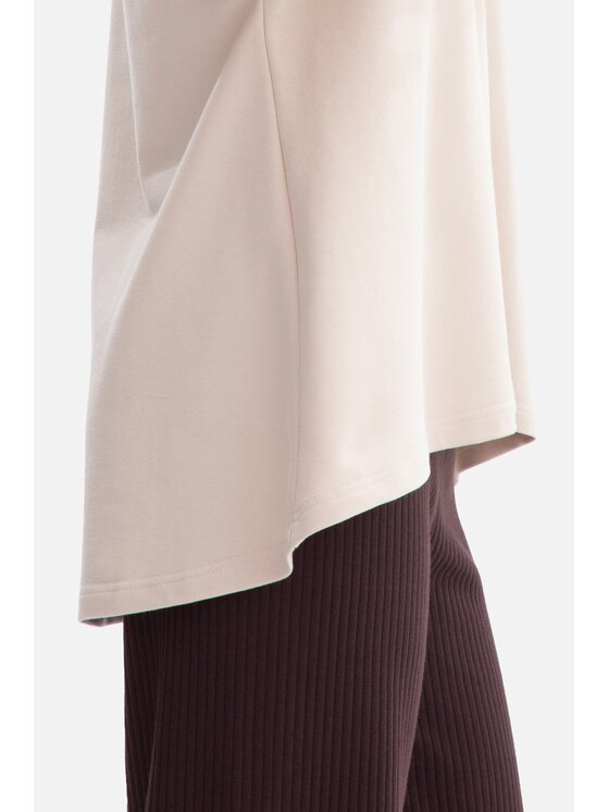 BeWear BeWear Bluzka b304 Beżowy Baggy Fit