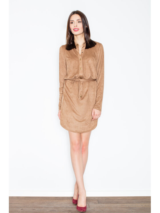 FIGL FIGL Šaty M454 Béžová Regular Fit