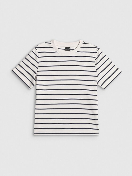 4F 4F T-shirt 4FRSS26TTSHF4023-10S Bianco Relaxed Fit