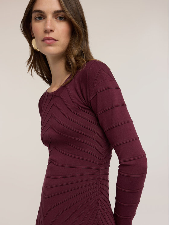 Motivi Motivi Vestito da giorno 7692W001599N036 Bordeaux Flared Fit