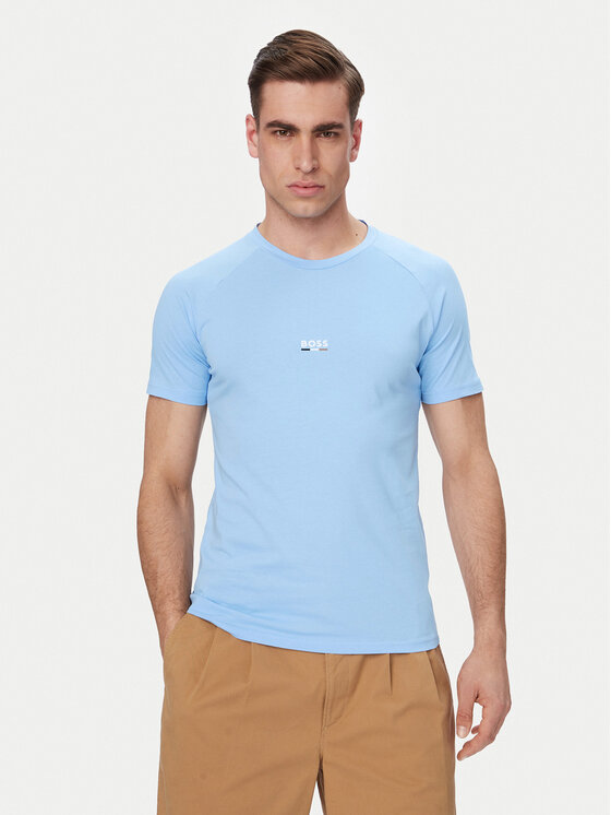 BOSS BOSS Majica 50517970 Modra Slim Fit