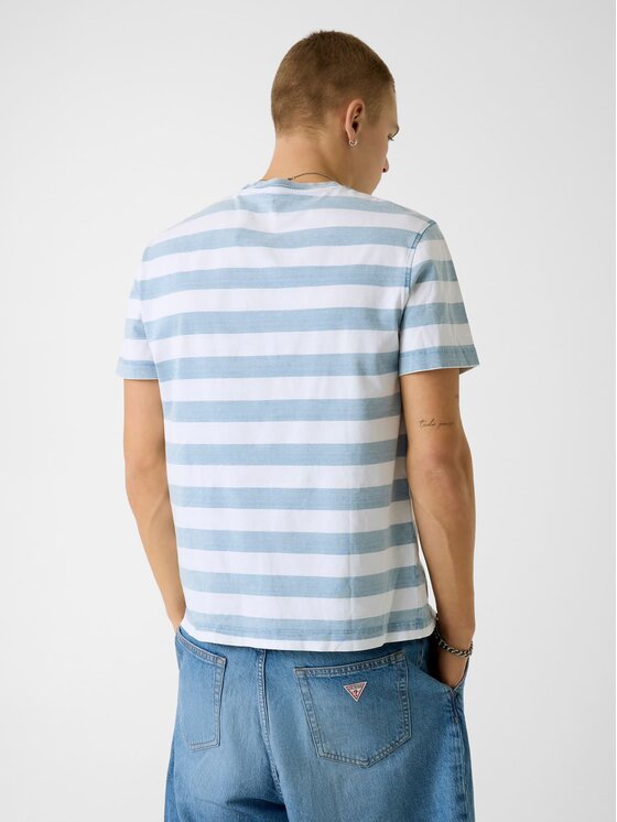 Guess Jeans Guess Jeans T-Shirt 181950 Modrá Classic Fit